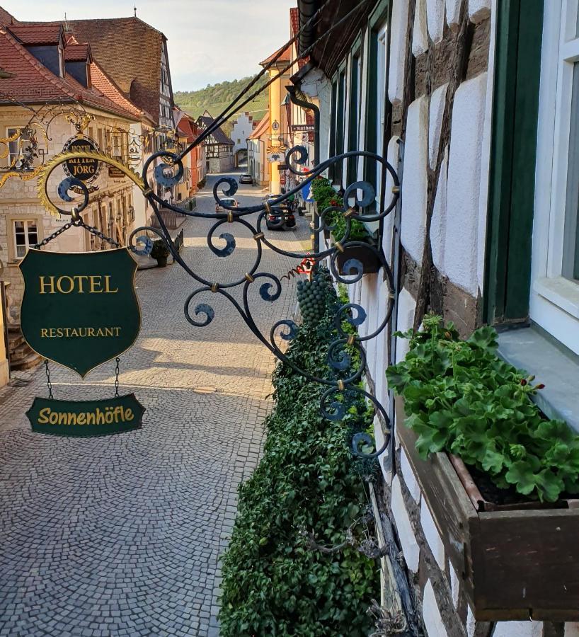 Hotel & Restaurant Sonnenhoefle Sommerhausen Exterior photo